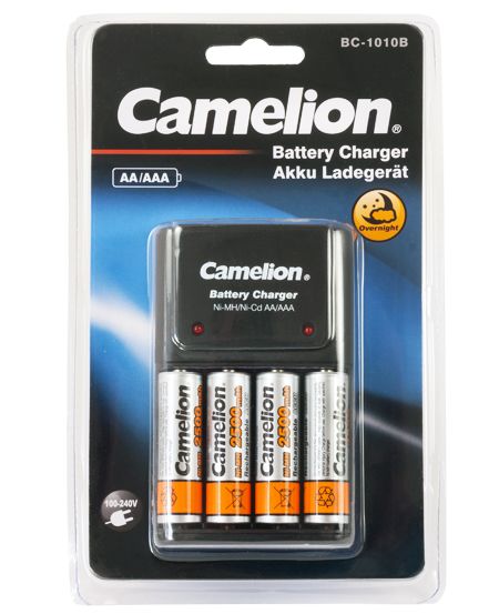 Carg. BC-1010B - incluye 4 pilas AA 2500 mah NI-MH