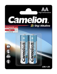 [112 10206] DIGI ALCALINA LR06 / AA / Mignon - 1.5 V - Presentación en blister con 2 pilas