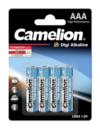 [112 10403] DIGI ALCALINA LR03 / AAA / Micro - 1.5 V - Presentación en blister con 4 pilas